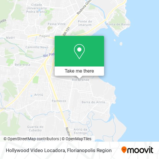Hollywood Vídeo Locadora map