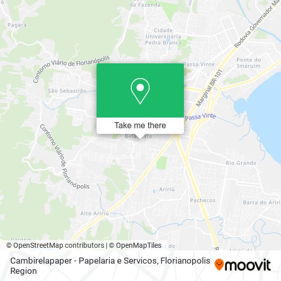 Mapa Cambirelapaper - Papelaria e Servicos