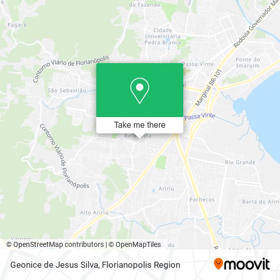 Geonice de Jesus Silva map