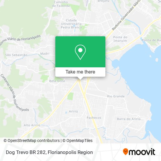 Dog Trevo BR 282 map