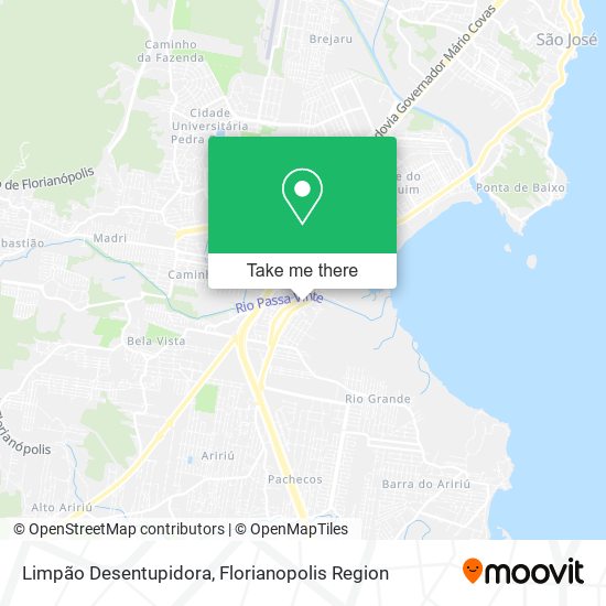 Limpão Desentupidora map