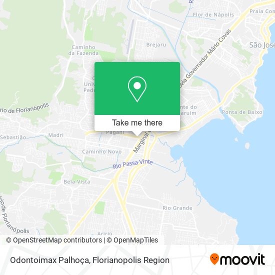 Mapa Odontoimax Palhoça