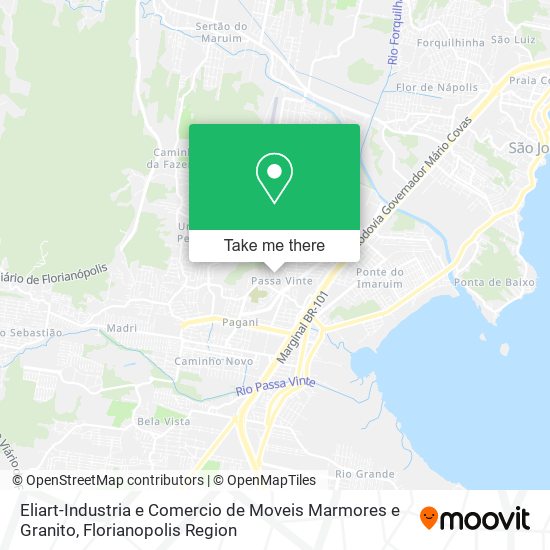 Eliart-Industria e Comercio de Moveis Marmores e Granito map