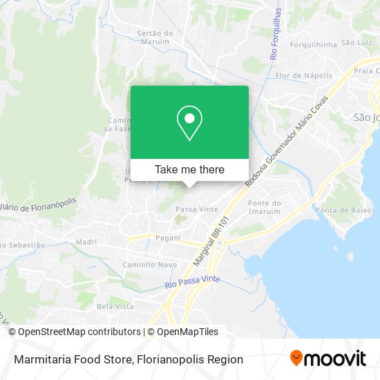 Mapa Marmitaria Food Store