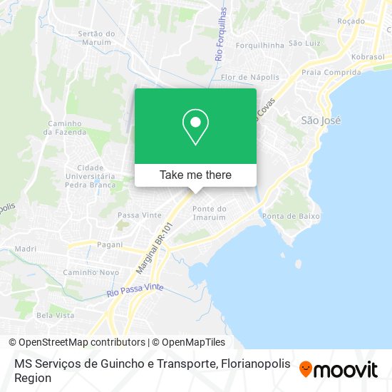 MS Serviços de Guincho e Transporte map