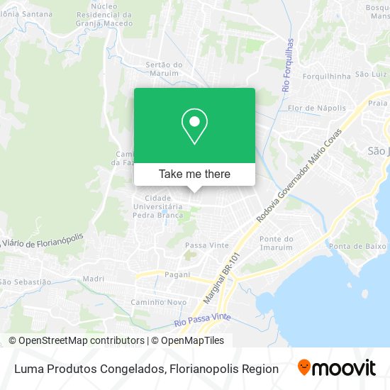 Mapa Luma Produtos Congelados