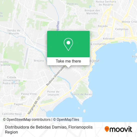 Distribuidora de Bebidas Damiao map