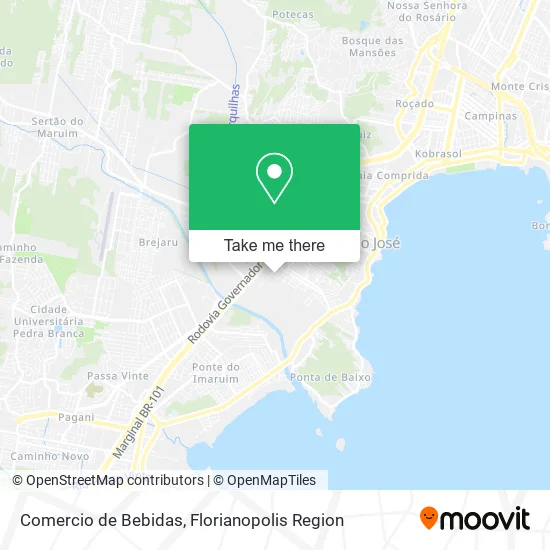 Comercio de Bebidas map