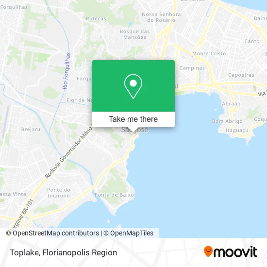 Toplake map
