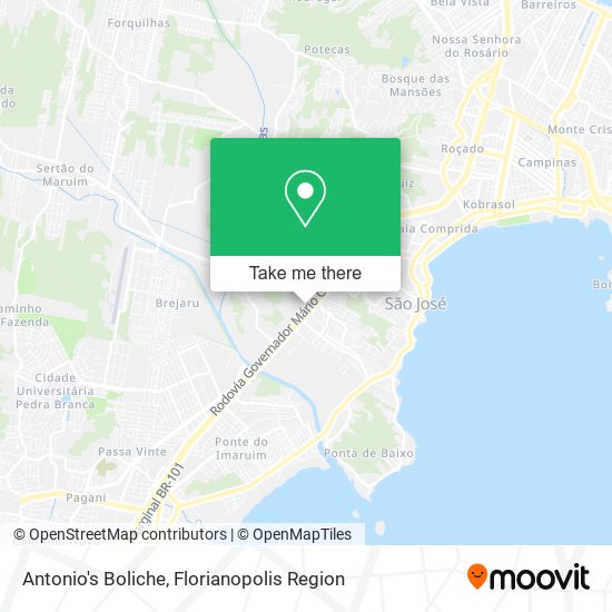 Antonio's Boliche map