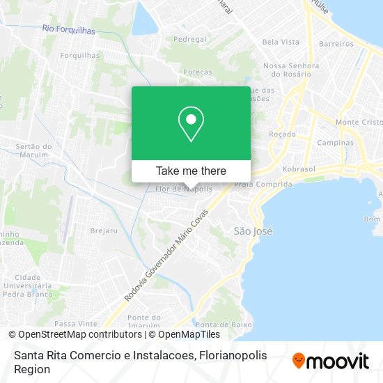 Santa Rita Comercio e Instalacoes map