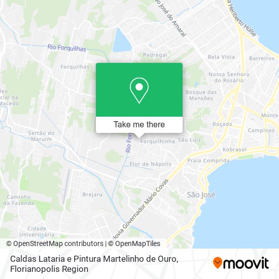 Caldas Lataria e Pintura Martelinho de Ouro map