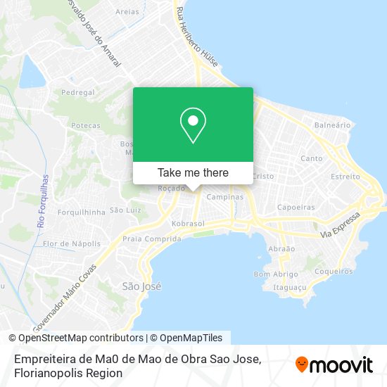 Empreiteira de Ma0 de Mao de Obra Sao Jose map