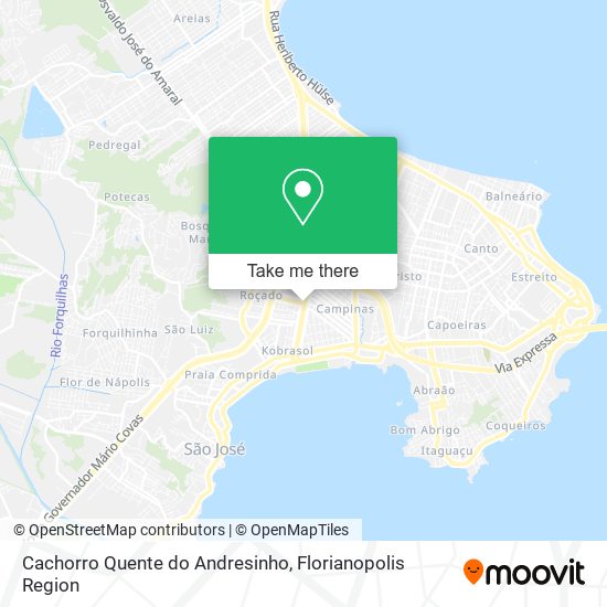 Mapa Cachorro Quente do Andresinho