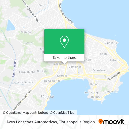 Liwes Locacoes Automotivas map