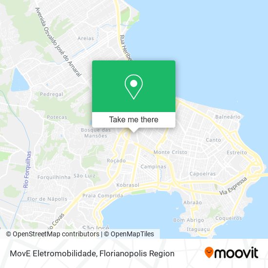 MovE Eletromobilidade map