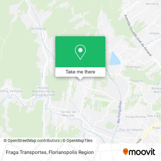 Fraga Transportes map