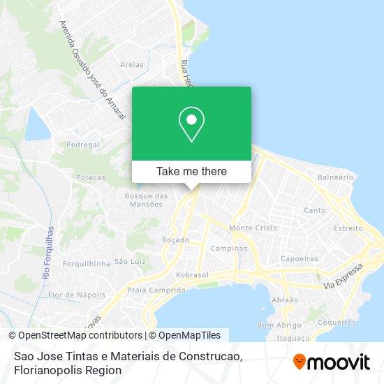 Sao Jose Tintas e Materiais de Construcao map