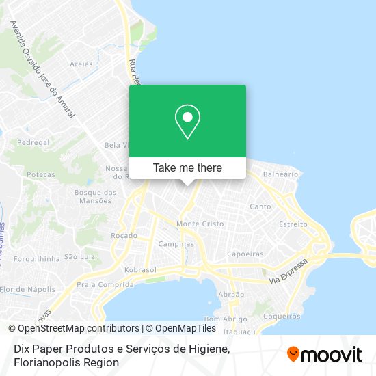 Mapa Dix Paper Produtos e Serviços de Higiene