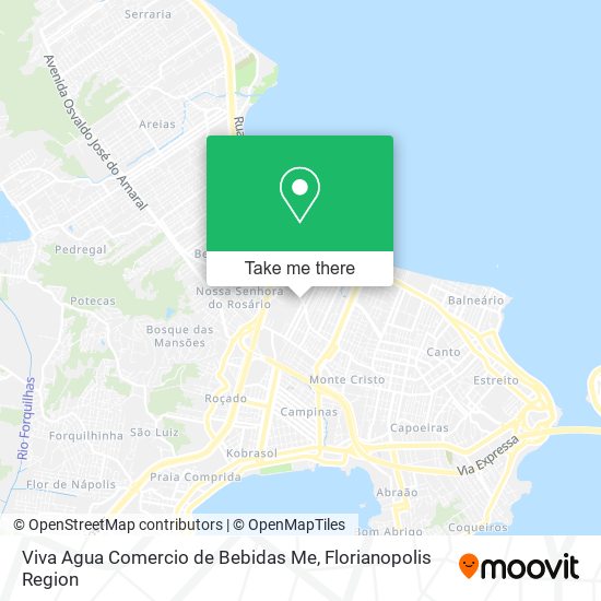 Viva Agua Comercio de Bebidas Me map