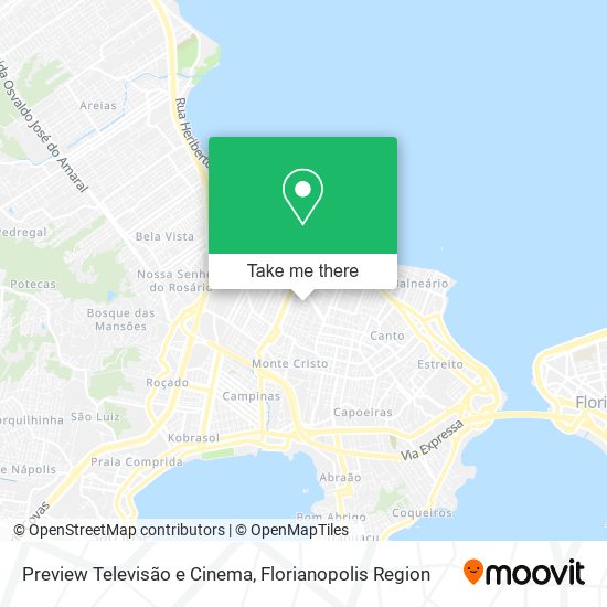Mapa Preview Televisão e Cinema