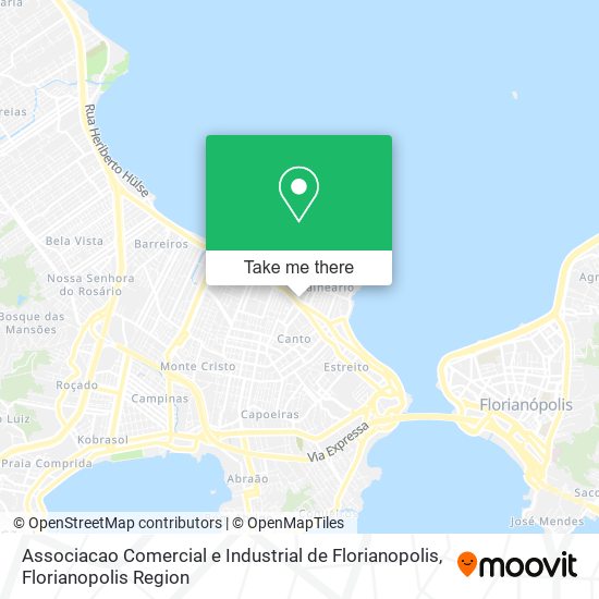 Mapa Associacao Comercial e Industrial de Florianopolis