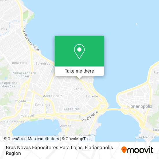 Bras Novas Expositores Para Lojas map