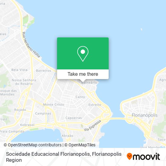 Mapa Sociedade Educacional Florianopolis