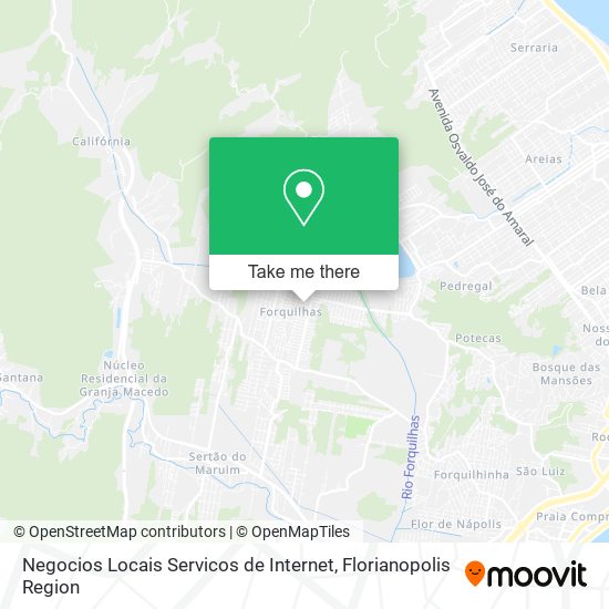 Mapa Negocios Locais Servicos de Internet