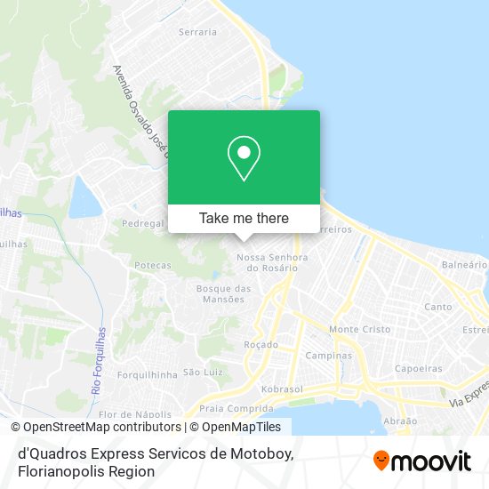 Mapa d'Quadros Express Servicos de Motoboy