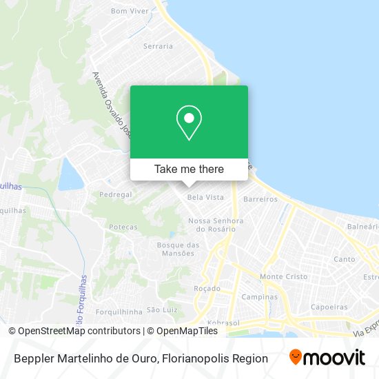 Beppler Martelinho de Ouro map