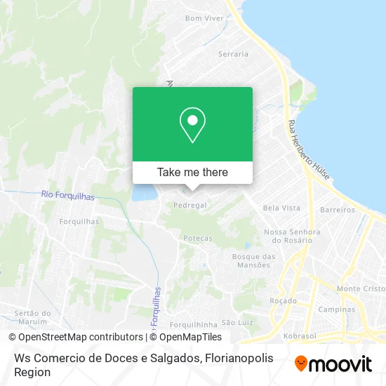 Ws Comercio de Doces e Salgados map