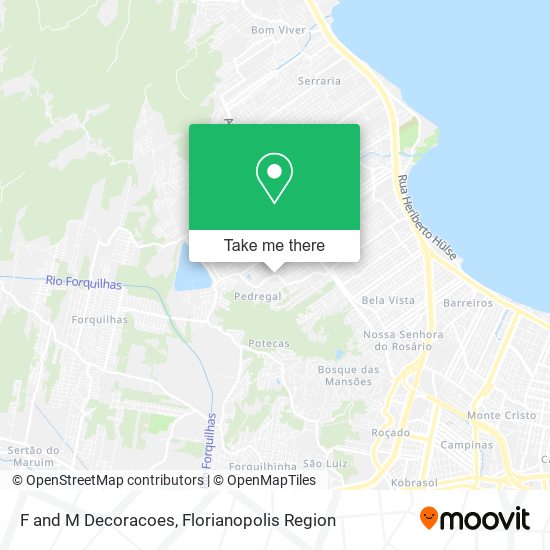 F and M Decoracoes map