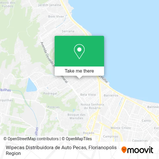 Wipecas Distribuidora de Auto Pecas map
