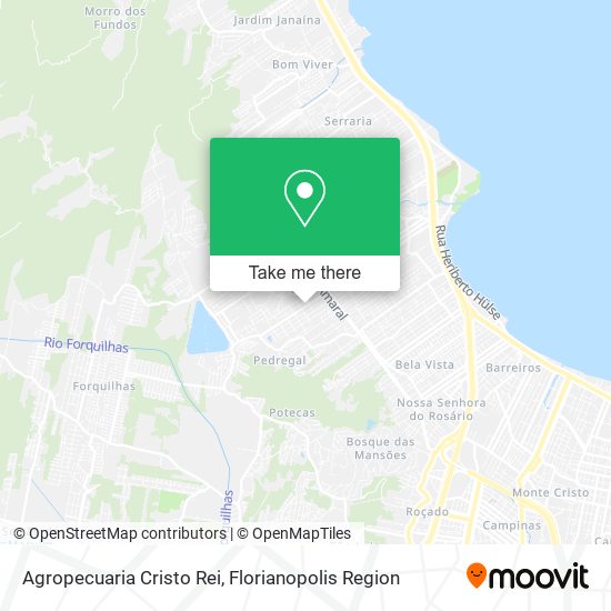Agropecuaria Cristo Rei map