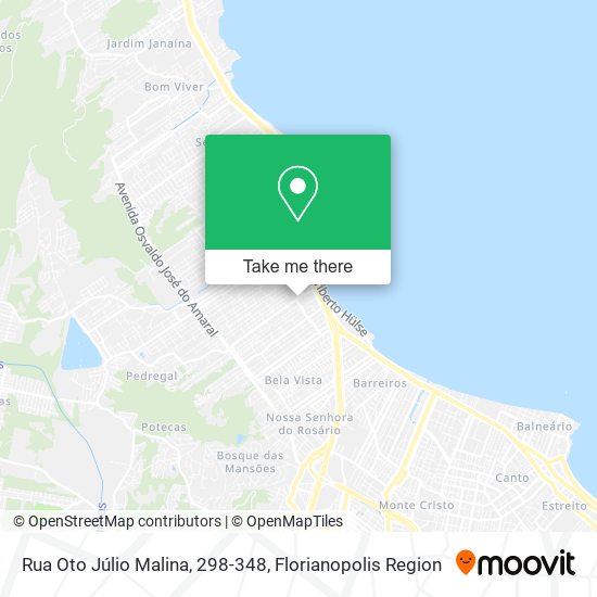 Mapa Rua Oto Júlio Malina, 298-348
