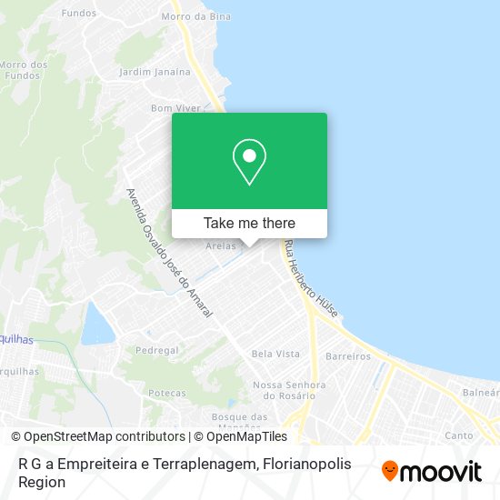 R G a Empreiteira e Terraplenagem map