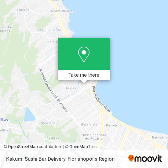 Kakumi Sushi Bar Delivery map