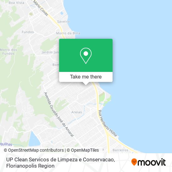 Mapa UP Clean Servicos de Limpeza e Conservacao