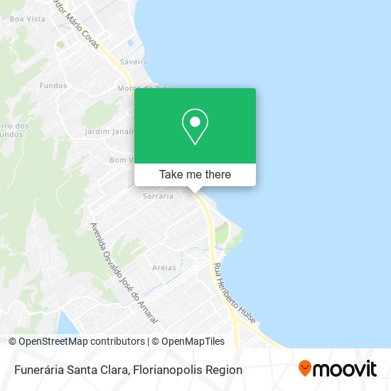 Funerária Santa Clara map