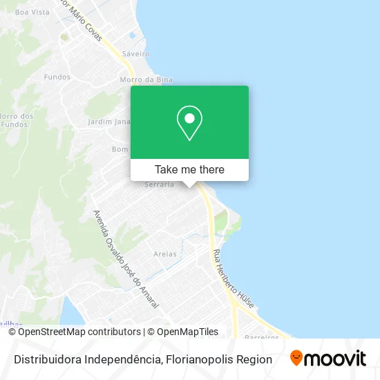 Distribuidora Independência map