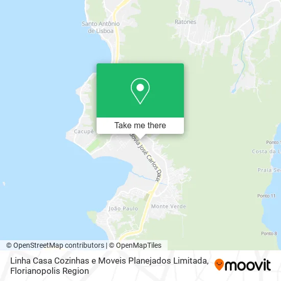 Linha Casa Cozinhas e Moveis Planejados Limitada map