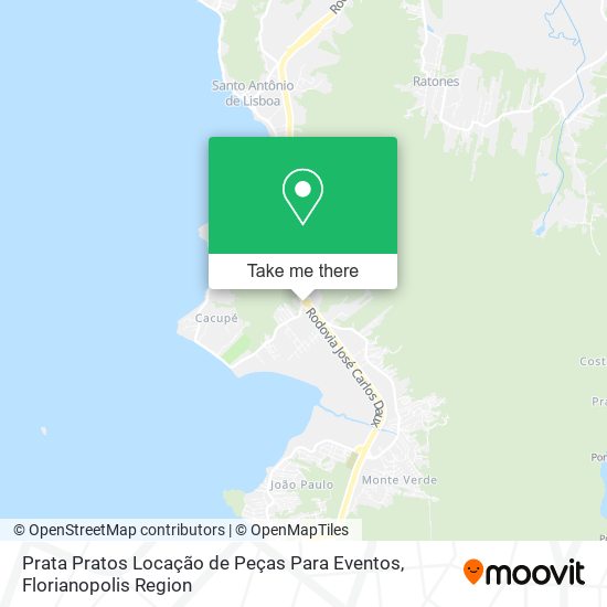 Prata Pratos Locação de Peças Para Eventos map