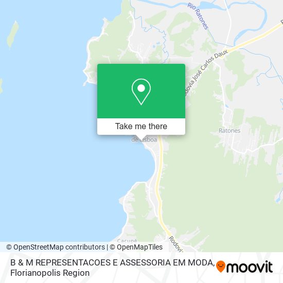 B & M REPRESENTACOES E ASSESSORIA EM MODA map