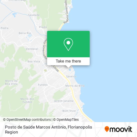 Mapa Posto de Saúde Marcos Antônio