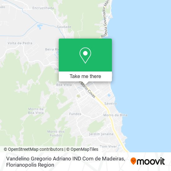 Vandelino Gregorio Adriano IND Com de Madeiras map
