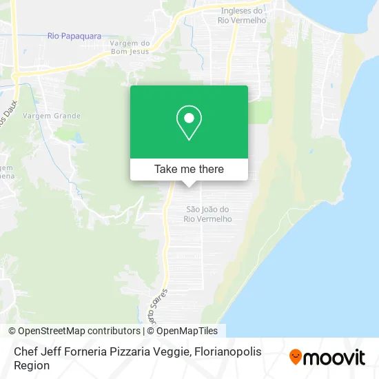 Chef Jeff Forneria Pizzaria Veggie map