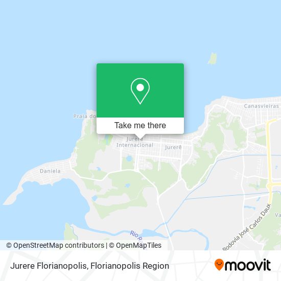 Jurere Florianopolis map