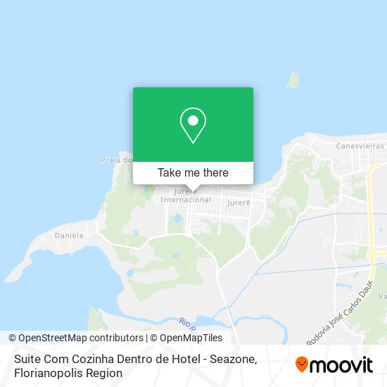 Mapa Suite Com Cozinha Dentro de Hotel - Seazone