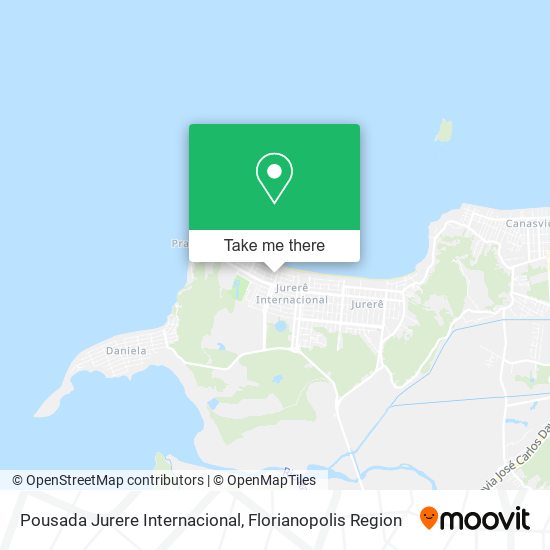 Pousada Jurere Internacional map